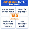 Probiotics for Dogs - Gas, Diarrhea, Allergy, Constipation, Upset Stomach Relief, w/Digestive Enzymes + Prebiotics - Chewable Supplement - Improve Digestion, Immunity - Dog Probiotics Chews - 180Ct 🍁 All In One Marketplace Canada