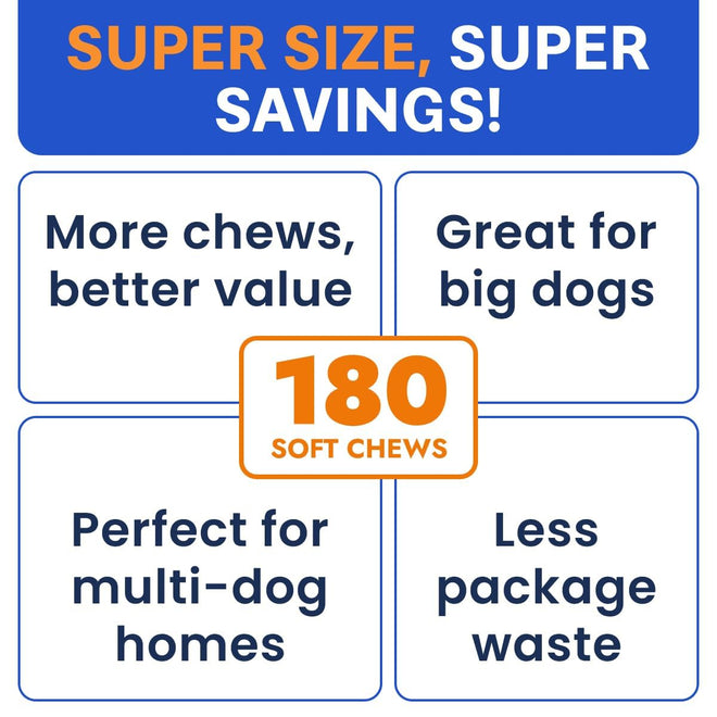 Probiotics for Dogs - Gas, Diarrhea, Allergy, Constipation, Upset Stomach Relief, w/Digestive Enzymes + Prebiotics - Chewable Supplement - Improve Digestion, Immunity - Dog Probiotics Chews - 180Ct 🍁 All In One Marketplace Canada