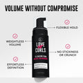 Love Ur Curls® Volumizing Foam, Lightweight Mousse for Curly Hair, Volume & Definition, Frizz Control, Soft Hold, Vegan, Silicone-Free, Quick-Drying, 7.3Fl. Oz. 🍁 All In One Marketplace Canada
