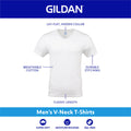 Gildan Men's V-Neck T-Shirts, Multipack, Style G1103, Navy/Charcoal/Cardinal Red (5-Pack), Large 🍁 All In One Marketplace Canada