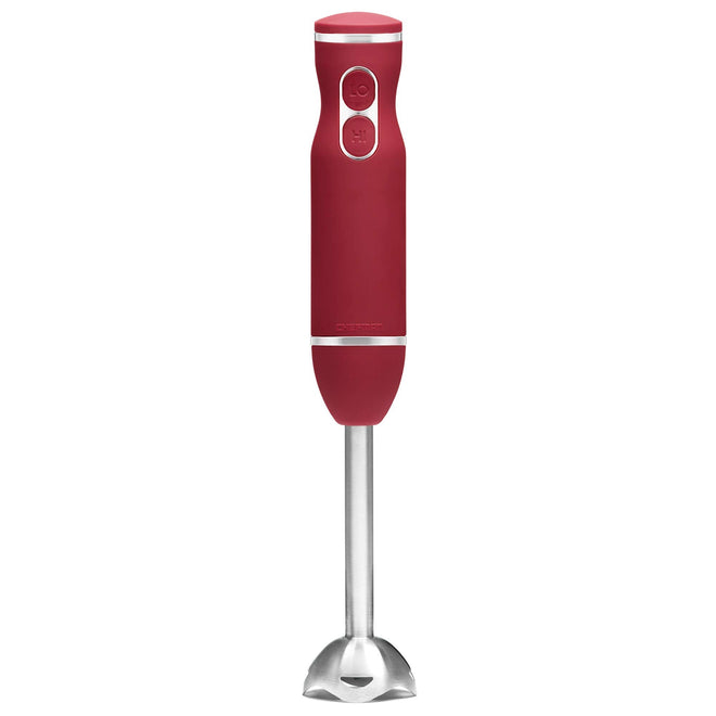 Chefman Immersion Blender, 300W Hand Blender with Stainless Steel Blades, Powerful Electric Ice Crushing 2-speed Control Handheld Food Mixer, Purées, Smoothies, Shakes, Sauces & Soups, Red 🍁 All In One Marketplace Canada