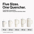 Stanley Quencher H2.0 Tumbler with Handle and Straw 40 oz | Flowstate 3-Position Lid | Cup Holder Compatible for Travel | Insulated Stainless Steel Cup | BPA-Free | Peony 🍁 All In One Marketplace Canada