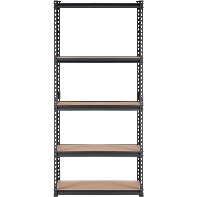VEVOR Storage Shelving Unit, 5-Tier Adjustable, 2000 lbs Capacity, Heavy Duty Garage Shelves Metal Organizer Utility Rack, Black, 36" L x 18" W x 72" H for Kitchen Pantry Basement Bathroom Laundry 🍁 All In One Marketplace Canada