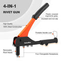 ValueMax 4-in-1 Hand Riveter/Rivet Gun, Pop Rivet Tool Kit with 200 Rivets 🍁 All In One Marketplace Canada