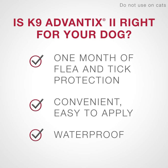 K9 Advantix II Flea and Tick Treatment for Small Dogs weighing less than 4.5 kg (less than 10 lbs.)-4 doses 🍁 All In One Marketplace Canada