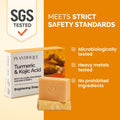 PLANTIFIQUE Kojic Acid Soap for Hyperpigmentation, Lab Tested - Turmeric Soap 2 Bars with Hyaluronic Acid, Collagen, Vitamin C for Dark Spots - Face Wash, 160g / 5.64 oz 🍁 All In One Marketplace Canada