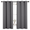 NICETOWN Blackout Curtains 2 Panels for Bedroom- Thermal Insulated Grommet Blackout Curtains 63 Inches Long for Living Room/Kitchen Rideaux occultants (2 Panels, W42 x L63 -Inch,Grey) 🍁 All In One Marketplace Canada
