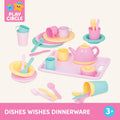 Battat Play Circle Dish Set, Dishes Wishes Dinnerware, 34 Pieces, Playset 🍁 All In One Marketplace Canada
