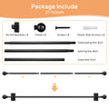 upsimples No Drill Curtain Rods for Window 28 to 48 Inches, 5/8 Inch Diameter Renter Friendly Drapery Rod with Adhesive Brackets without Drilling, Adjustable from 27 to 52 Inches, Black 🍁 All In One Marketplace Canada