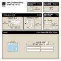Umbra Twilight Double Curtain Rod Set – Wrap Around Design Ideal for Blackout or Room Darkening Panels, 30 to 84 Inches, Black 🍁 All In One Marketplace Canada
