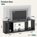 Bestier 57 inch TV Stand for 65 Inch TV, Black Entertainment Center 🍁 All In One Marketplace Canada