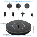 FYDGTPI Solar Fountain, Floating Solar Water Pump with 6 Nozzles & 4 Fixed Pipes, Solar Fountain for Bird Bath, Garden, Pond, Pool 🍁 All In One Marketplace Canada