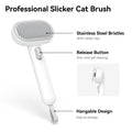 aumuca Cat Brush Dog Brush for Shedding, Cat Brushes for Long or Short Haired Cats, Dog Hair Brush Cat Grooming Brush Cat Comb Cat Deshedding Brush Easily Removes Mats, Tangles, and Loose Fur, White 🍁 All In One Marketplace Canada