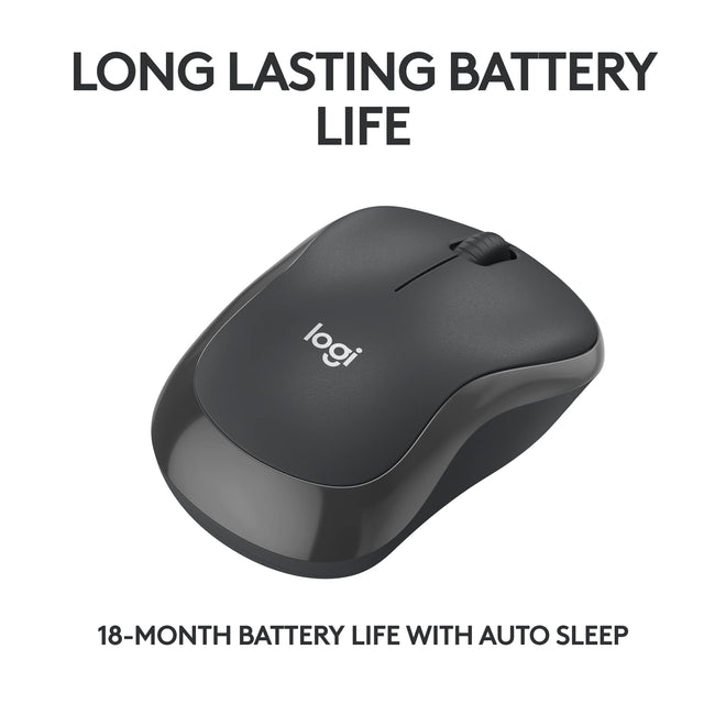 Logitech M240 Silent Bluetooth Mouse, Wireless, Compact, Portable, Smooth Tracking, 18-Month Battery, for Windows, macOS, ChromeOS, Compatible with PC, Mac, Laptop, Tablets - Graphite 🍁 All In One Marketplace Canada