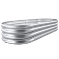 Land Guard Galvanized Raised Garden Bed Kit, Galvanized Planter Raised Garden Boxes Outdoor, Oval Large Metal Raised Garden Beds for Vegetables…… 🍁 All In One Marketplace Canada