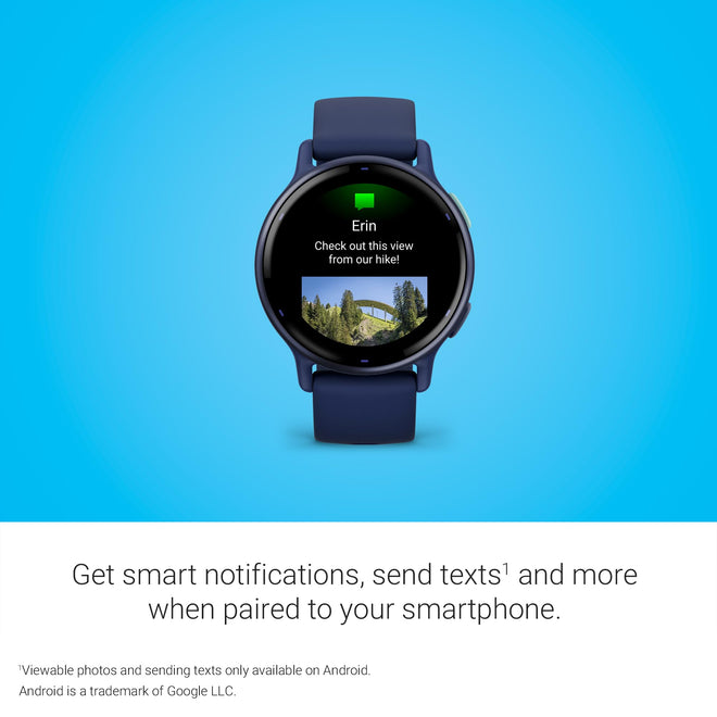 Garmin vívoactive 5, Health and Fitness GPS Smartwatch, AMOLED Display, Up to 11 Days of Battery, Navy 🍁 All In One Marketplace Canada