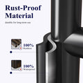 Kitsure Toilet Paper Roll Holder Free Standing – Rustproof Metal Toilet Paper Stand for 4 Rolls with Anti-Slip Base and Shelf for Phone & Small Items, Black, 63.0 x 23.5 x 15.0 cm 🍁 All In One Marketplace Canada