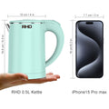 RHD 0.5L Small Portable Electric Kettles for Boiling Water, 304 Stainless Steel Hot Water Dispensers, Fast Boil Teapot, Auto Shut-Off, Perfect For Dorm RV Travel Coffee Tea, Green 🍁 All In One Marketplace Canada
