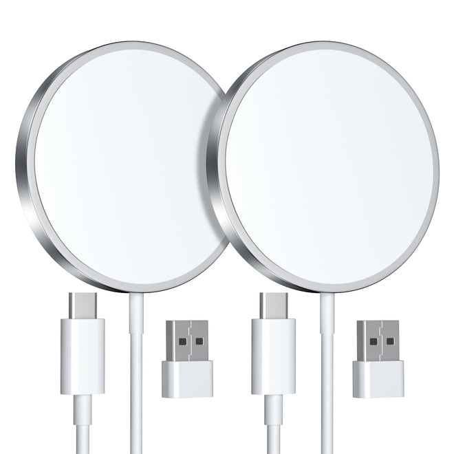 2 Pack Magnetic Wireless Charger, 15W Charger for iPhone 17/16/15/14/13/12 Pro Max Plus Mini and Airpods 3/2/ Pro 2 🍁 All In One Marketplace Canada