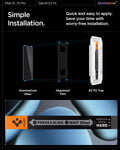 Spigen AluminaCore Tempered Glass Screen Protector [GlasTR EZ FIT] designed for Pixel 10 Pro | Pixel 10 | Pixel 9 Pro | Pixel 9 [2 Pack] Aluminum-Enhanced Durability and Impact Resistance 🍁 All In One Marketplace Canada