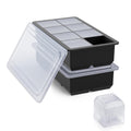 Bangp Large Ice Cube Tray for Whiskey,2 Pack Stackable Big Ice Cube Molds Make 16 Big Whiskey Ice Cubes,Easy Release Square Ice Cube Maker for Cocktails,Whiskey,Soups and Frozen Treats 🍁 All In One Marketplace Canada