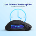 LODVIE Wireless Mouse for Laptop,2400 DPI Wireless Computer Mouse with 6 Buttons,2.4G Ergonomic USB Cordless Mouse,15 Months Battery Life Mouse for Laptop PC Mac Computer Chromebook MacBook-Black 🍁 All In One Marketplace Canada