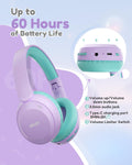 acer Kids Bluetooth Headphones, 85/94dB Volume Limiter, Foldable Wireless Over-Ear Headphones for iPad, Travel, 60H Playtime, Bluetooth 6.0, Built-in Mic, Purple Green, OHR668 🍁 All In One Marketplace Canada