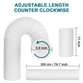 Portable Air Conditioner Hose with 5.9" Diameter & 80" Length Anti-Clockwise Thread, Universal Portable AC Exhaust Hose Air Conditioner Parts & Accessories 🍁 All In One Marketplace Canada