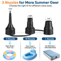 Electric Air Pump, AGPtEK Portable Quick-Fill Air Pump with 3 Nozzles, 4500 Pa 110V AC/12V DC, Perfect Inflator/Deflator Pumps for Outdoor Camping, Inflatable Cushions, Air Mattress Bed, Swimming Ring 🍁 All In One Marketplace Canada