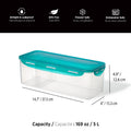 Starfrit LocknLock Plastic Bread Container - Removable Divider - 169oz/5L - Airtight - 4-Sided Locking Lid 🍁 All In One Marketplace Canada