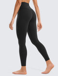 CRZ YOGA Butterluxe High Waisted Lounge Legging 25" - Workout Leggings for Women Buttery Soft Yoga Pants Black Large 🍁 All In One Marketplace Canada