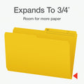 Pendaflex File Folders - Yellow Colour File Organizers, 1/2 Cut Tab, Legal Size, Durable Paper Stock, 100/Box, Ideal for Office, Home, and School Organization 🍁 All In One Marketplace Canada