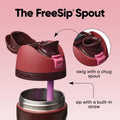 Owala FreeSip - Stainless Steel - 24-oz. - Red Black Cherry 🍁 All In One Marketplace Canada
