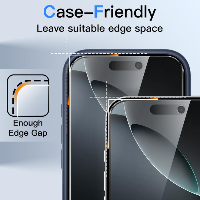 JETech Privacy Screen Protector for iPhone 16 Pro 6.3-Inch, Anti-Spy Tempered Glass Film with Easy Installation Tool, 2-Pack 🍁 All In One Marketplace Canada