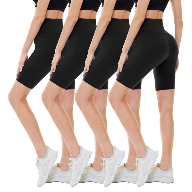 CAMPSNAIL 4 Pack Biker Shorts Women - 5"/8" High Waisted Soft Tummy Control for Workout Gym Yoga Running Summer Shorts 🍁 All In One Marketplace Canada