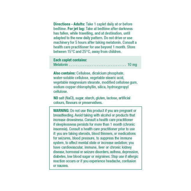 Jamieson Melatonin 10 mg Maximum Strength, 100 Bi-Layer Caplets, Dual-Action Timed Released, Improves Sleep Quality and Duration, Helps Reset the Body's Sleep-Wake Cycle. Vegetarian, Proudly Canadian 🍁 All In One Marketplace Canada
