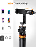 EUCOS 62" Phone Tripod, Tripod for iPhone & Selfie Stick with Remote, Extendable Cell Phone Stand & Travel Tripod, Solidest Tripod for Phone Compatible with iPhone/Android 🍁 All In One Marketplace Canada