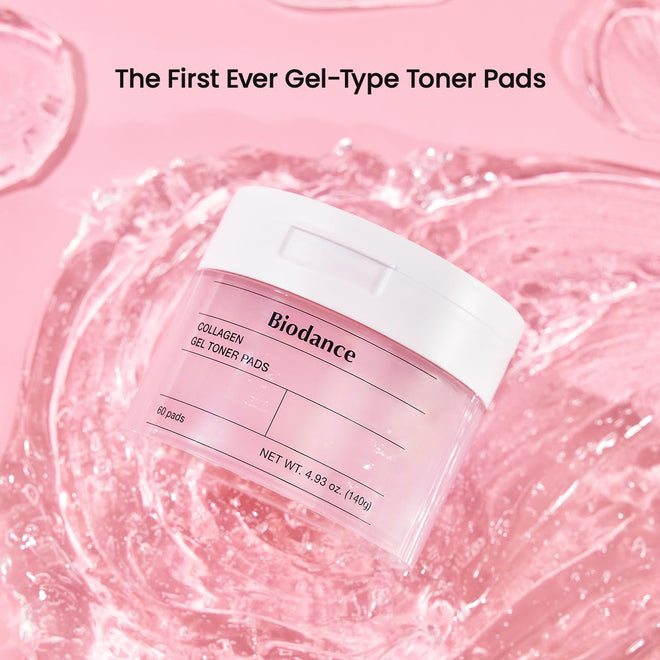 Biodance Collagen Gel Toner Pads | Pore Perfecting, Improving Elasticity, Korean Toner Pads for Sensitive Skin | 4.93 fl.oz.(140g), 60Pads 🍁 All In One Marketplace Canada