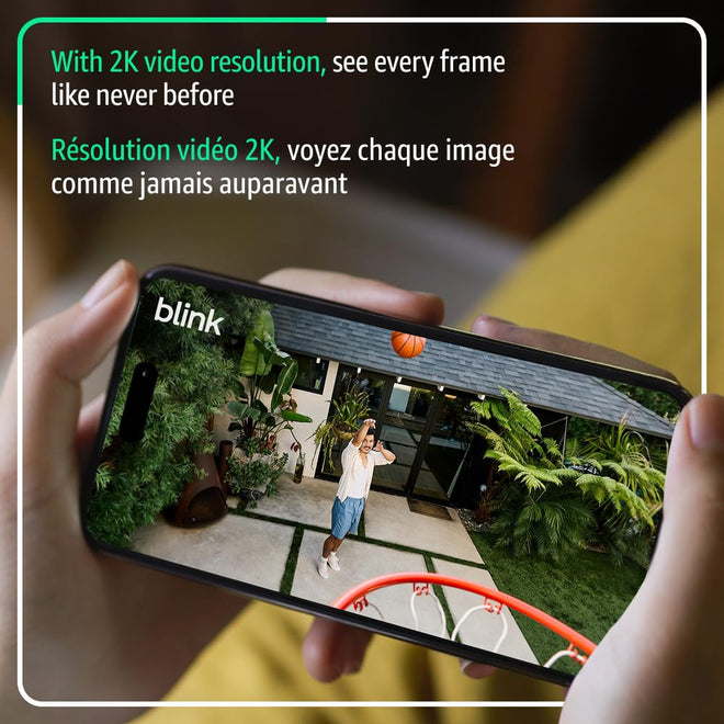 Blink Outdoor 2K+ (newest model) — Wireless smart security camera, 2K video resolution, enhanced audio, two-year battery. Required Sync Module not included — Add-On (Black) 🍁 All In One Marketplace Canada