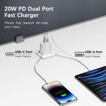 USB C Wall Charger, [3 Pack] 20W Dual Port PD Power Adapter Fast Charging Block for 14/14 Pro/14 Pro Max/14 Plus/13/12/11, XS/XR/X, iPad Pro, Google Pixel, Samsung Galaxy and More 🍁 All In One Marketplace Canada