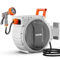 VEVOR Retractable Garden Hose Reel, 1/2 Inch x 84 ft Wall Mounted Hose Reel, Heavy Duty Garden Hose Reel with 9 Patterns Nozzle, Any Length Lock, Upgraded Slow Return System and 180°Swivel Bracket 🍁 All In One Marketplace Canada