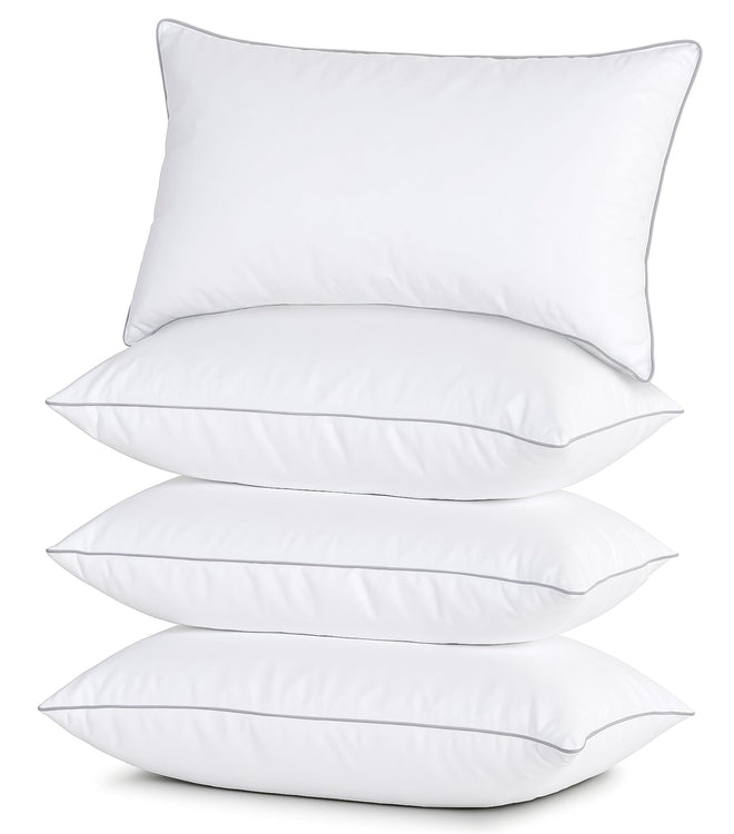 Casa Platino Bed Pillows Standard Size 4 Pack (20x26) - Down Alternative Sleeping Pillows, Hotel Quality, Hypoallergenic & Supportive for Side & Back Sleepers 🍁 All In One Marketplace Canada
