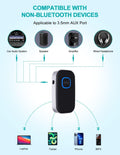WOCBUY Bluetooth Car Adapter, 3.5mm AUX Bluetooth Receiver for Music Streaming, Wireless Music Audio Adapter with Built-in Mic, Home Stereo, Speakers (Handsfree Car Kits, 16H Playtime, Dual Link) 🍁 All In One Marketplace Canada