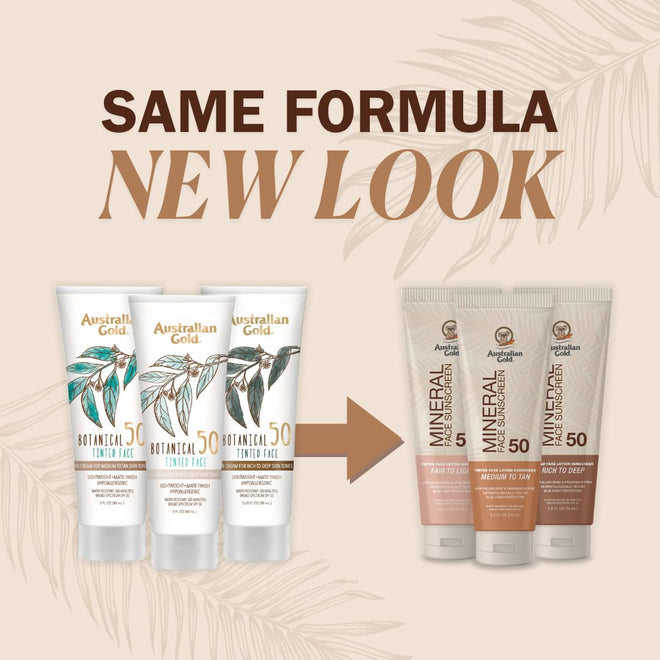 Australian Gold Mineral Face Sunscreen SPF 50 Tinted Fair to Light Fragrance Free BB Cream, 74ml 🍁 All In One Marketplace Canada