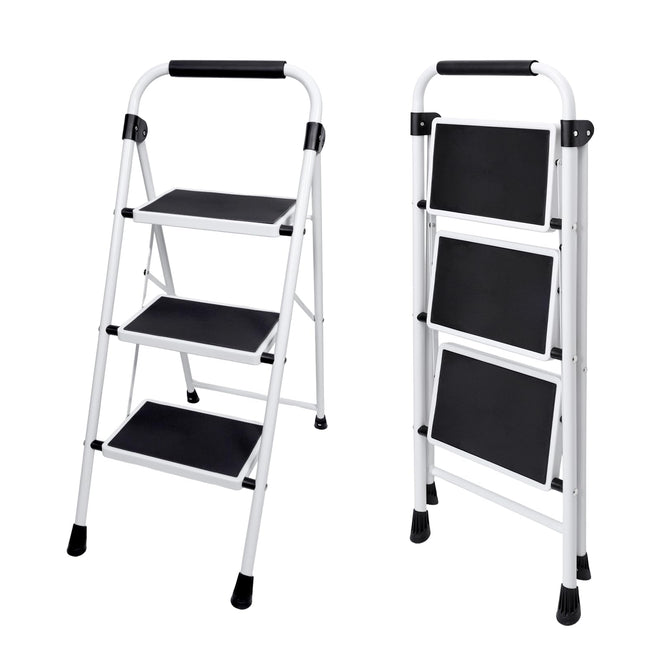 Sweetcrispy 3 Step Ladder, Folding Step Stool, Anti-Slip Pedal 🍁 All In One Marketplace Canada