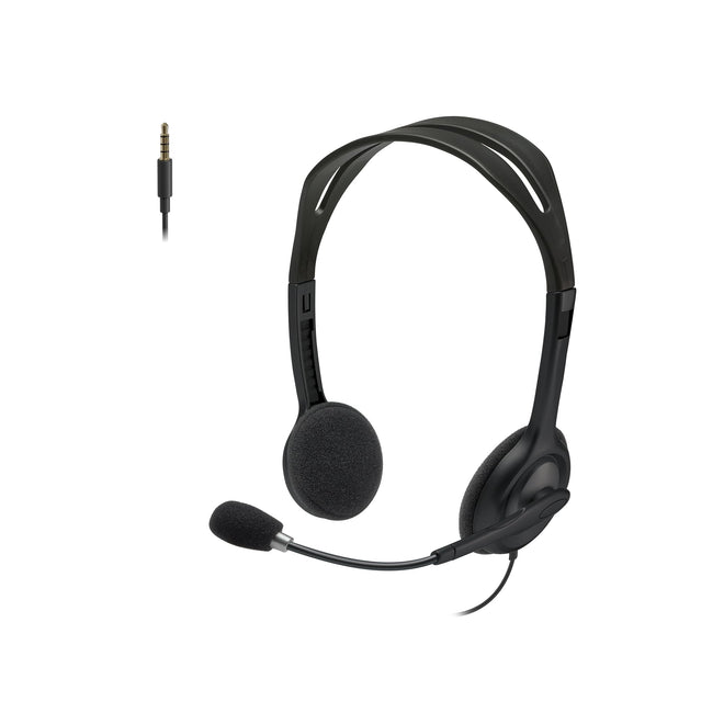 Logitech H111 Wired Headset Stereo Headphones Noise Cancelling - Black 🍁 All In One Marketplace Canada