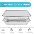 Aluminum Pans with Lids (50-Pack, 8.5"×6") 2.25 LB Capacity Foil Food Containers with Lids - 50 Pans and 50 Cardboard Covers - Disposable Tin Foil Pans - for Baking, Meal Prep and Freezer, Takeout 🍁 All In One Marketplace Canada