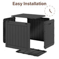 Ceecysaa 31 Gallon Deck Box Outdoor, Waterproof Storage Box, Black 🍁 All In One Marketplace Canada
