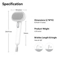 aumuca Cat Brush Dog Brush for Shedding, Cat Brushes for Long or Short Haired Cats, Dog Hair Brush Cat Grooming Brush Cat Comb Cat Deshedding Brush Easily Removes Mats, Tangles, and Loose Fur, White 🍁 All In One Marketplace Canada