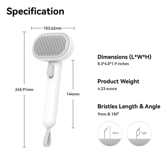 aumuca Cat Brush Dog Brush for Shedding, Cat Brushes for Long or Short Haired Cats, Dog Hair Brush Cat Grooming Brush Cat Comb Cat Deshedding Brush Easily Removes Mats, Tangles, and Loose Fur, White 🍁 All In One Marketplace Canada